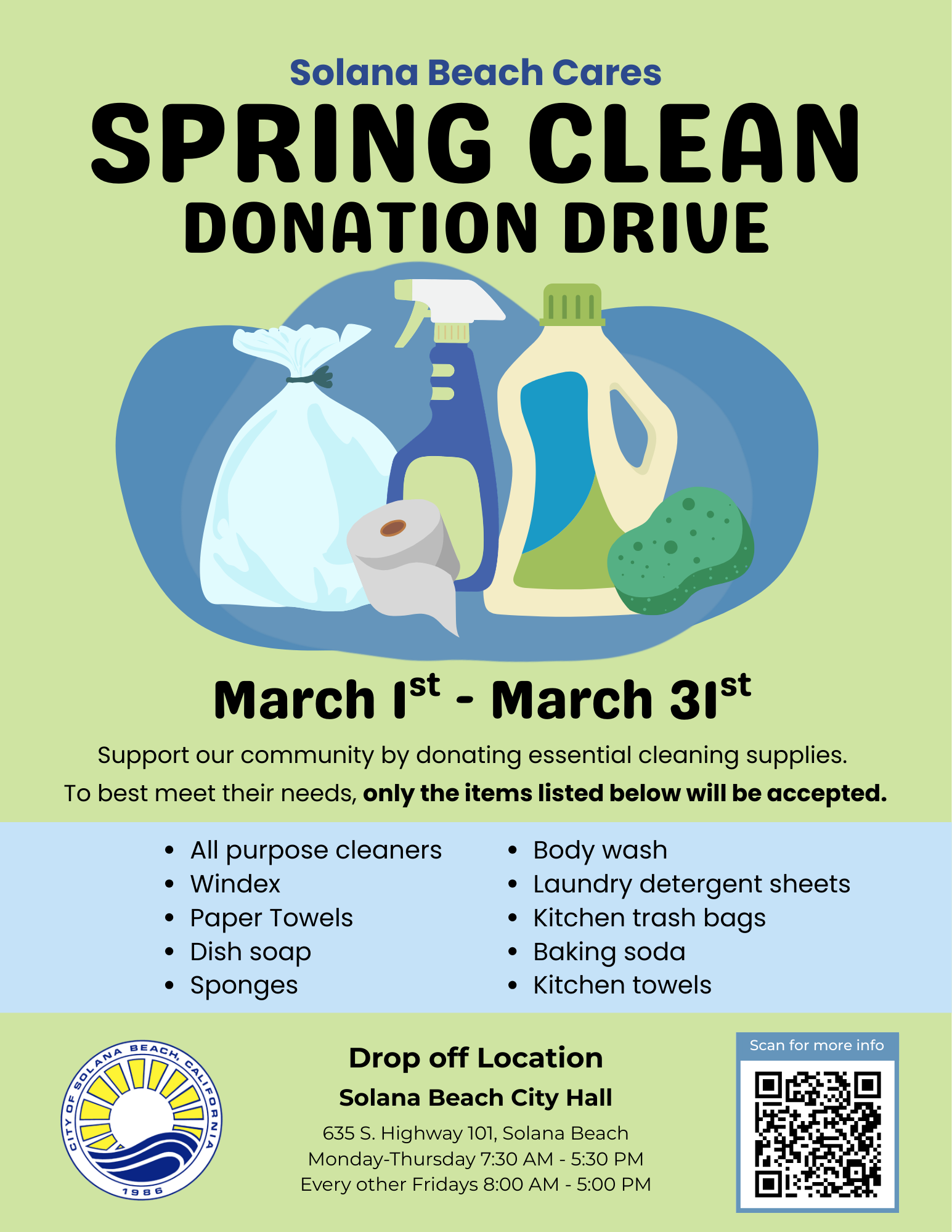 Solana Beach Cares Flyer