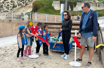 New Beach Toy Borrow Box Arrives at Fletcher Cove